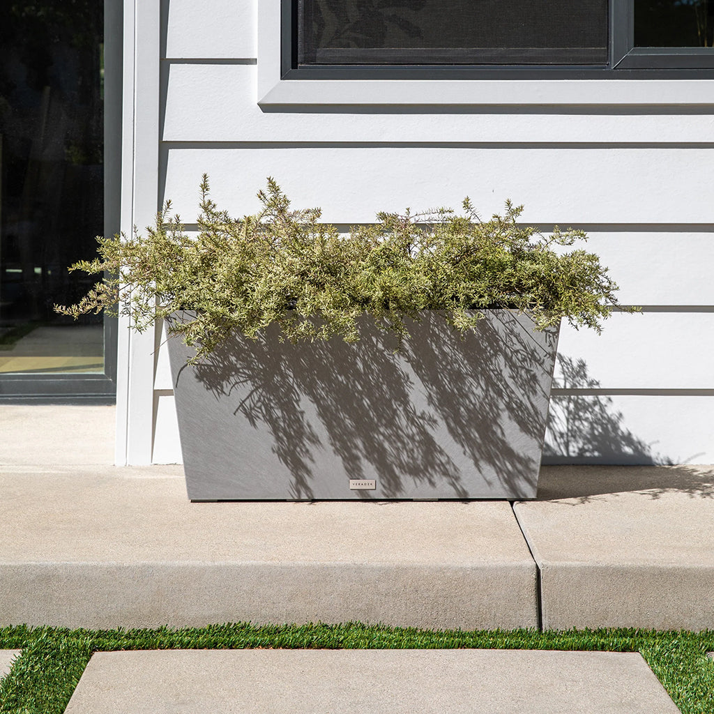 Midori Long Planter 31" Charcoal