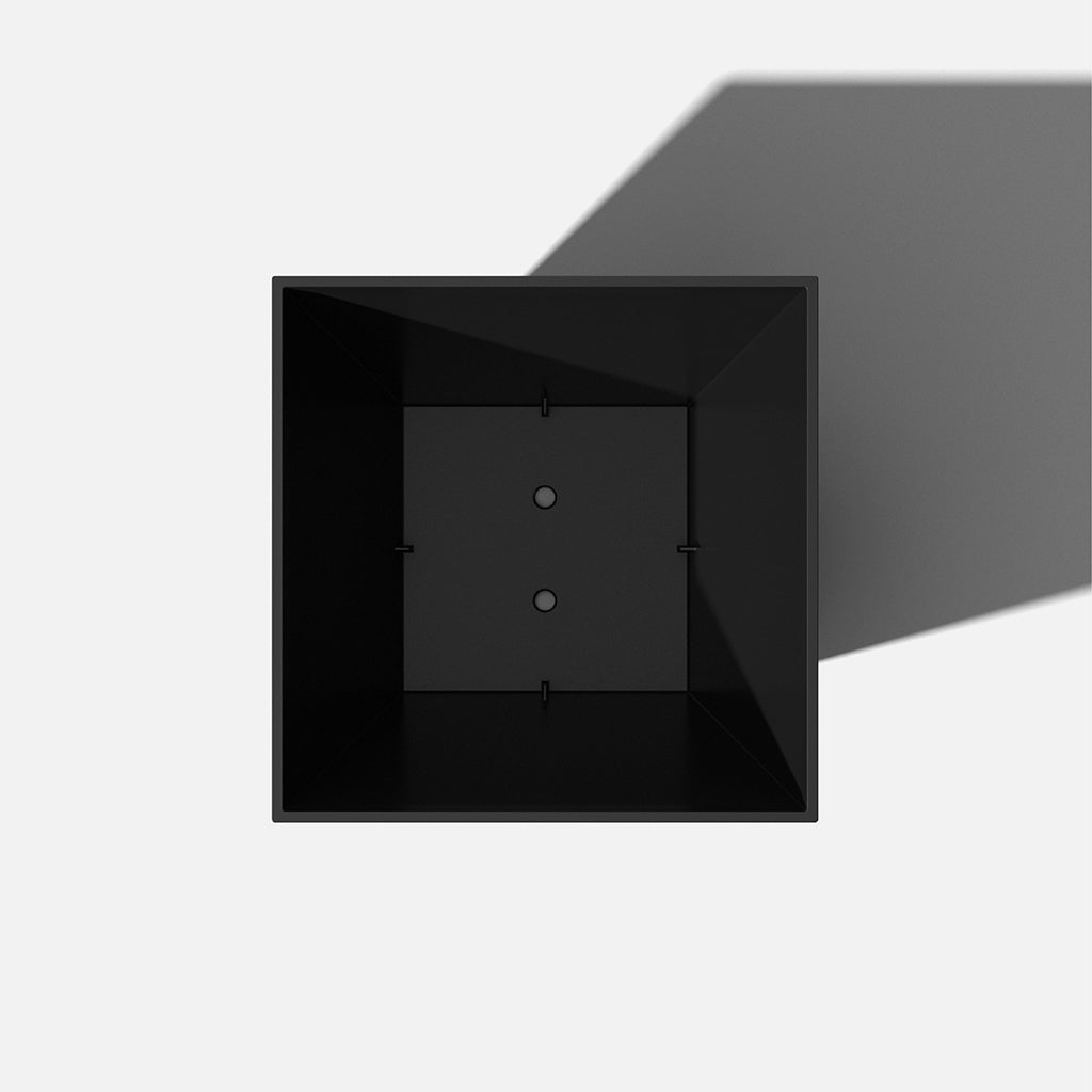Nobleton Square Planter - Black 22"