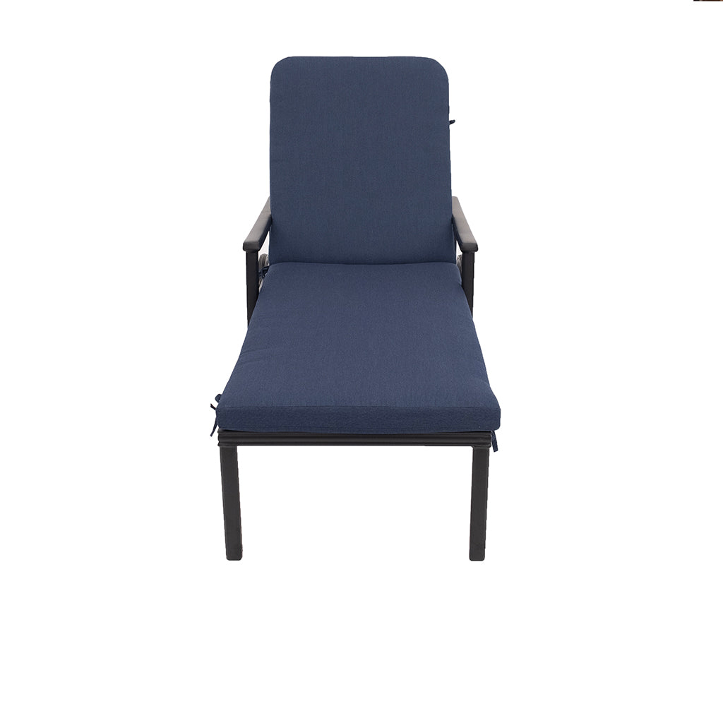 Stratford Chaise Lounge Black/Indigo