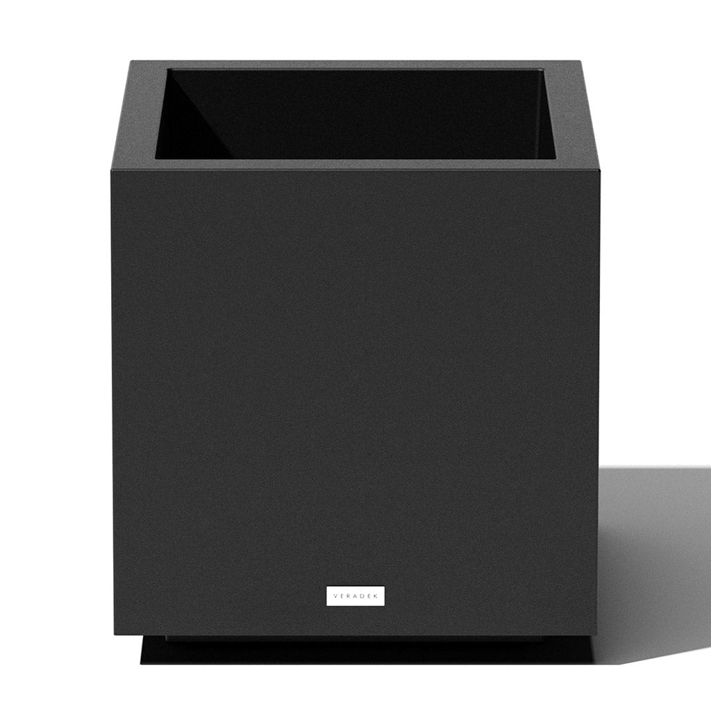 Block Cube Planter Black