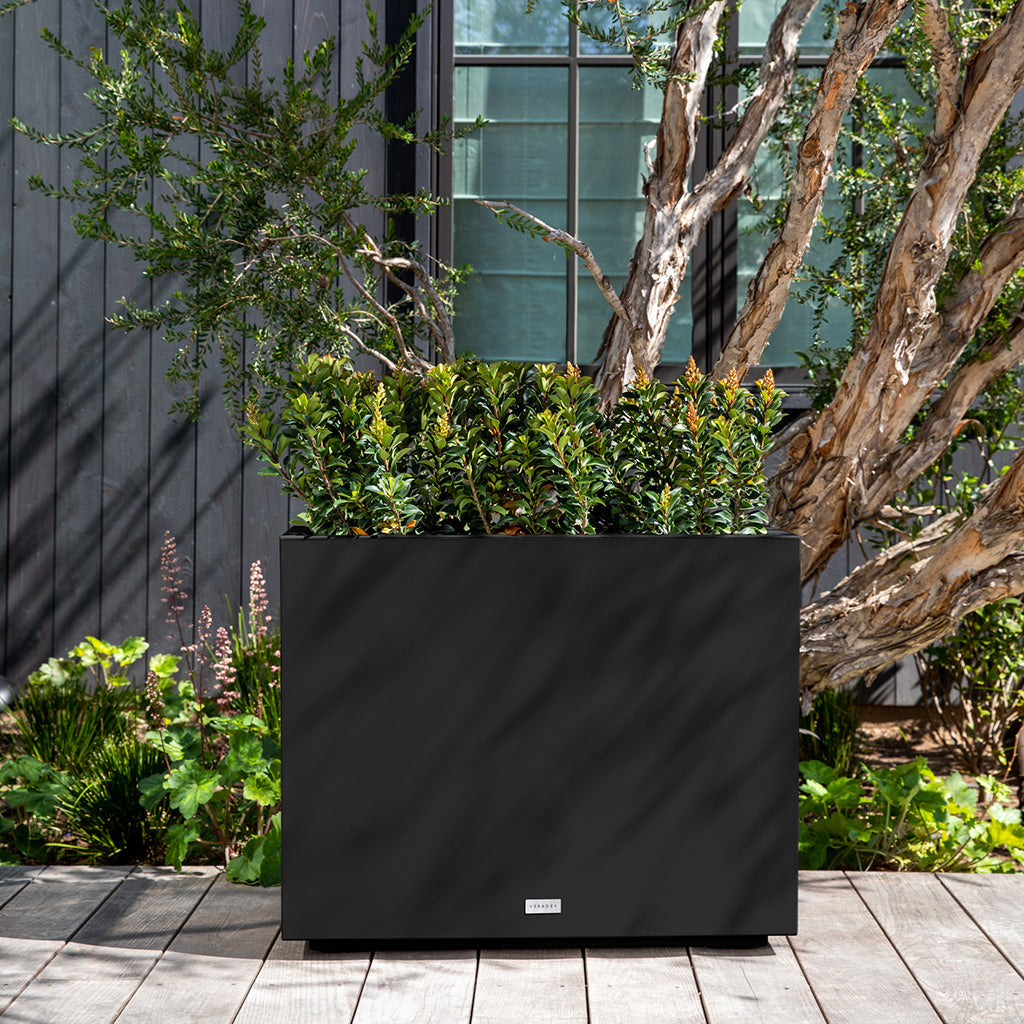 Block Span Short Planter 30X12X24" Black