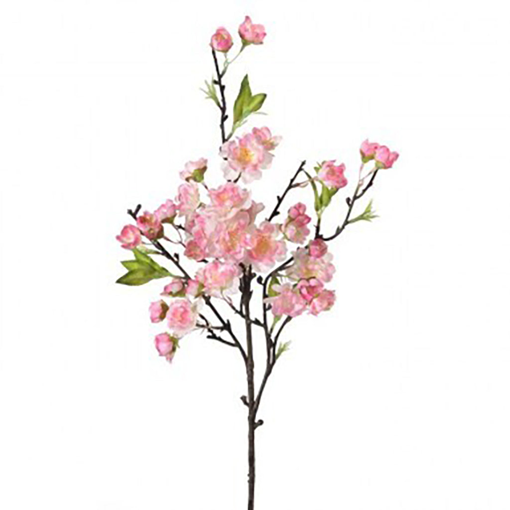 Add a touch of whimsy to your home with the Cherry Blossom Pick in a beautiful 18" pink hue. Perfect for adding a pop of color to any space and bringing a touch of nature indoors and springtime vibes all year long.