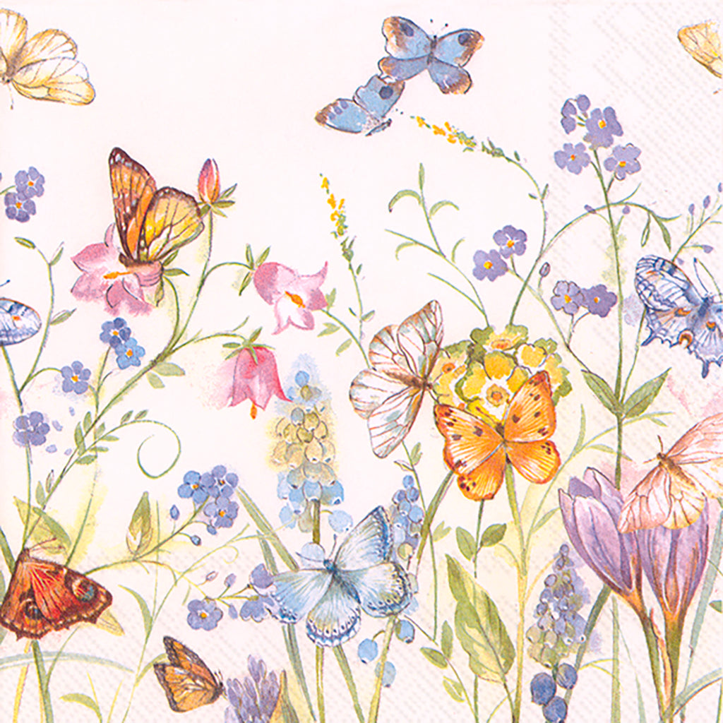 Butterflies and Blossoms Napkin