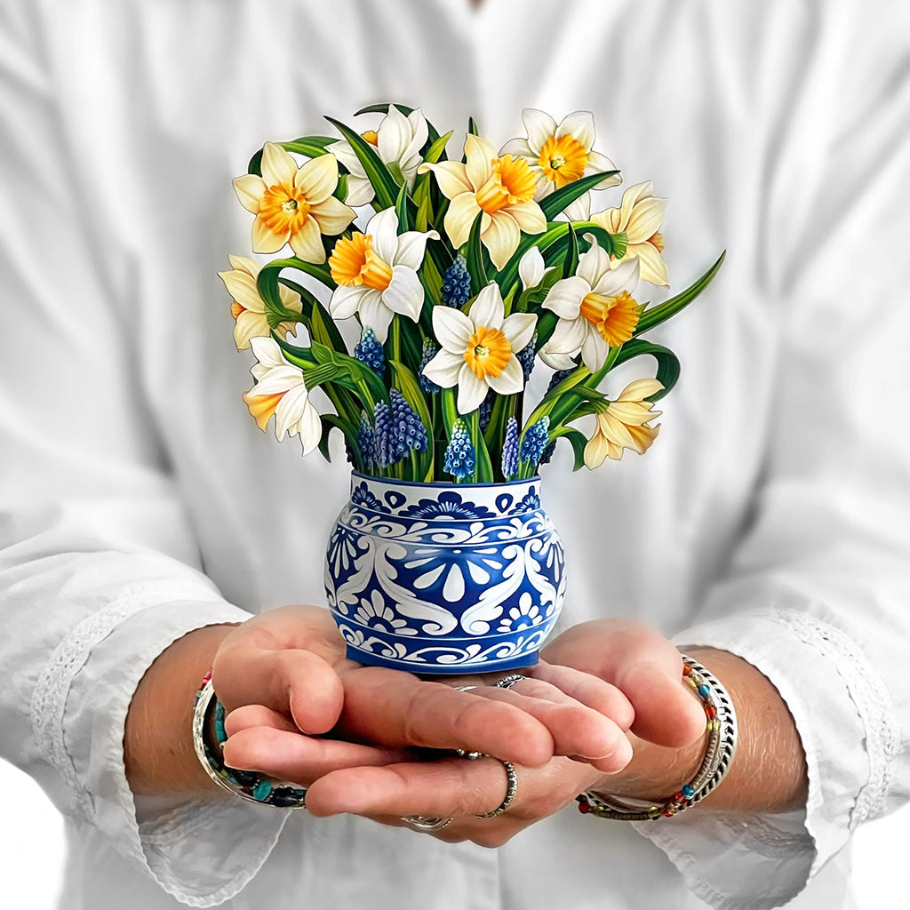 English Daffodils Mini Bouquet And Card