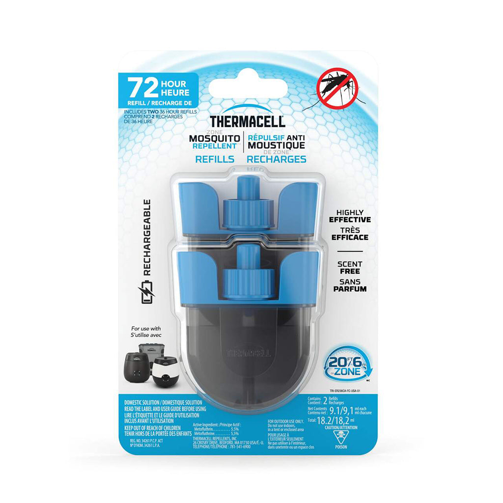 With 72 hours of non-stop protection, you'll be able to enjoy the outdoors without worrying about those pesky mosquitos. Say goodbye to unpleasant scents and hello to convenience with Thermacell's rechargeable refills.