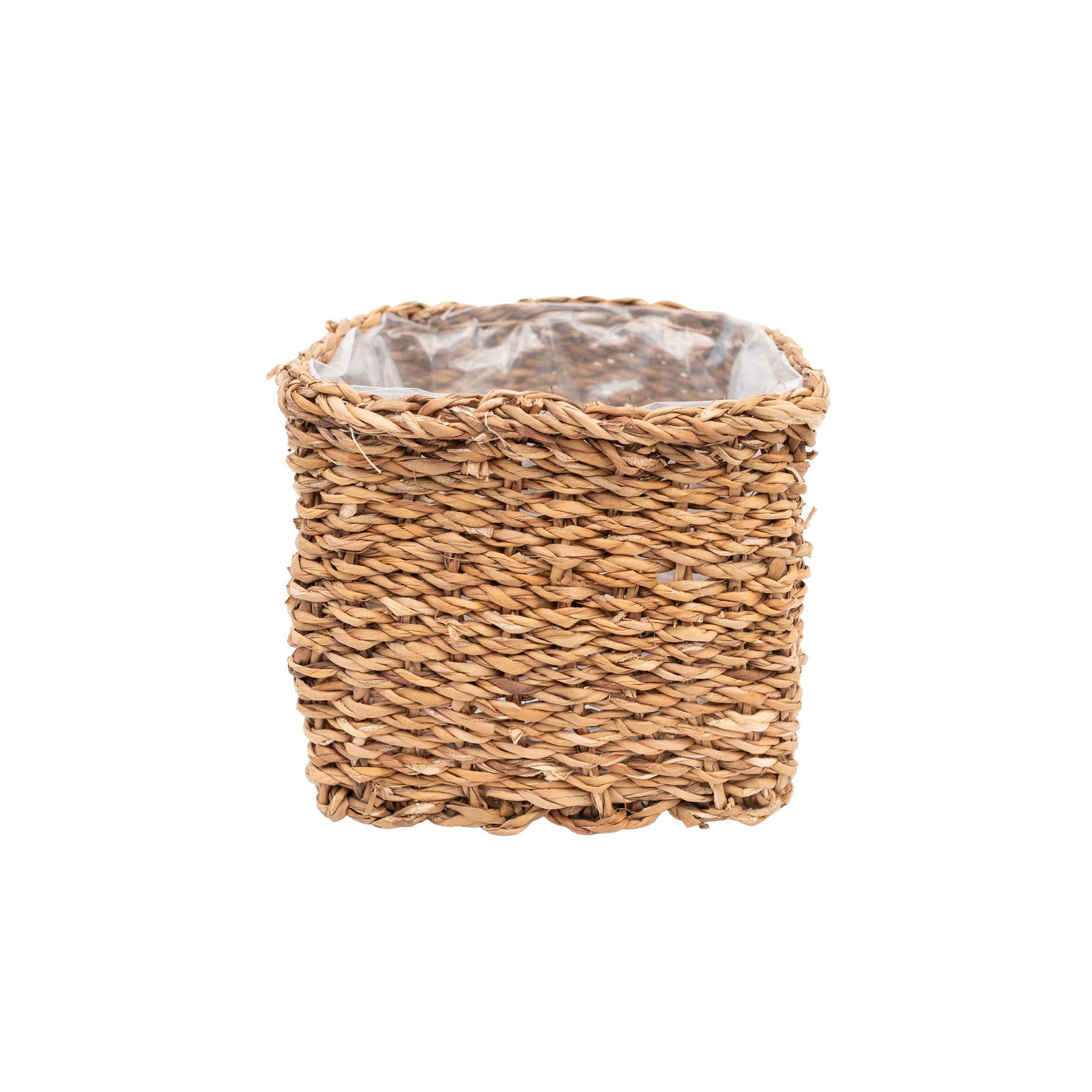 Seagrass Square Basket with Plastic Liner