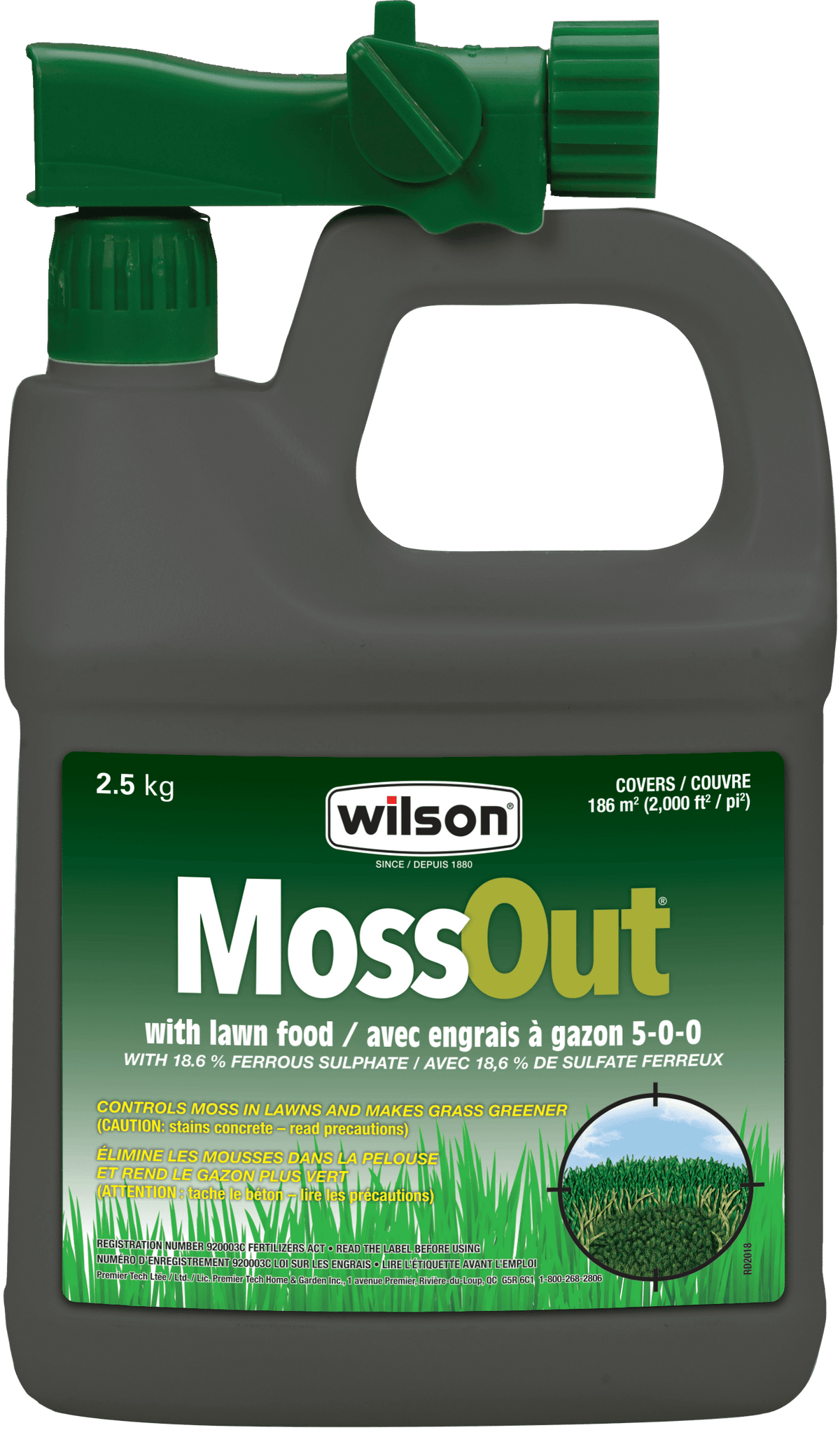 Wilson Moss Out 2.5kg Attach &amp; Spray