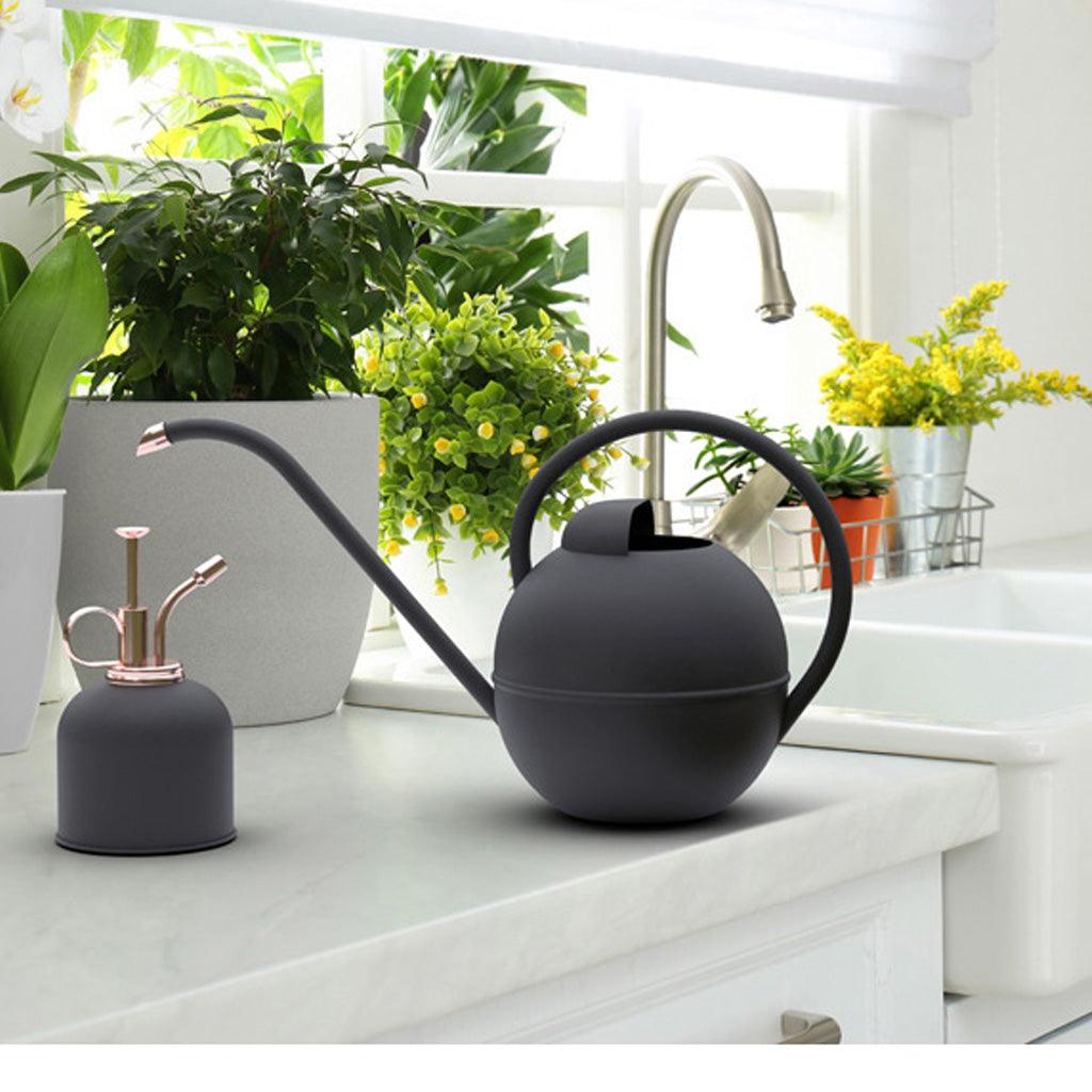 Watering Can &amp; Mister Boxed Set Matte Black