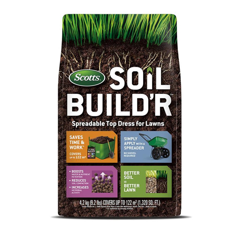 Take your gardening to the next level with Scotts Soil Build&#39;r Spreadable Top Dressing. It not only reduces soil compaction and boosts water and nutrient retention, while also increasing microbial activity for healthier plants. And with easy application using a spreader, it&#39;s approachable for all levels of gardeners.
