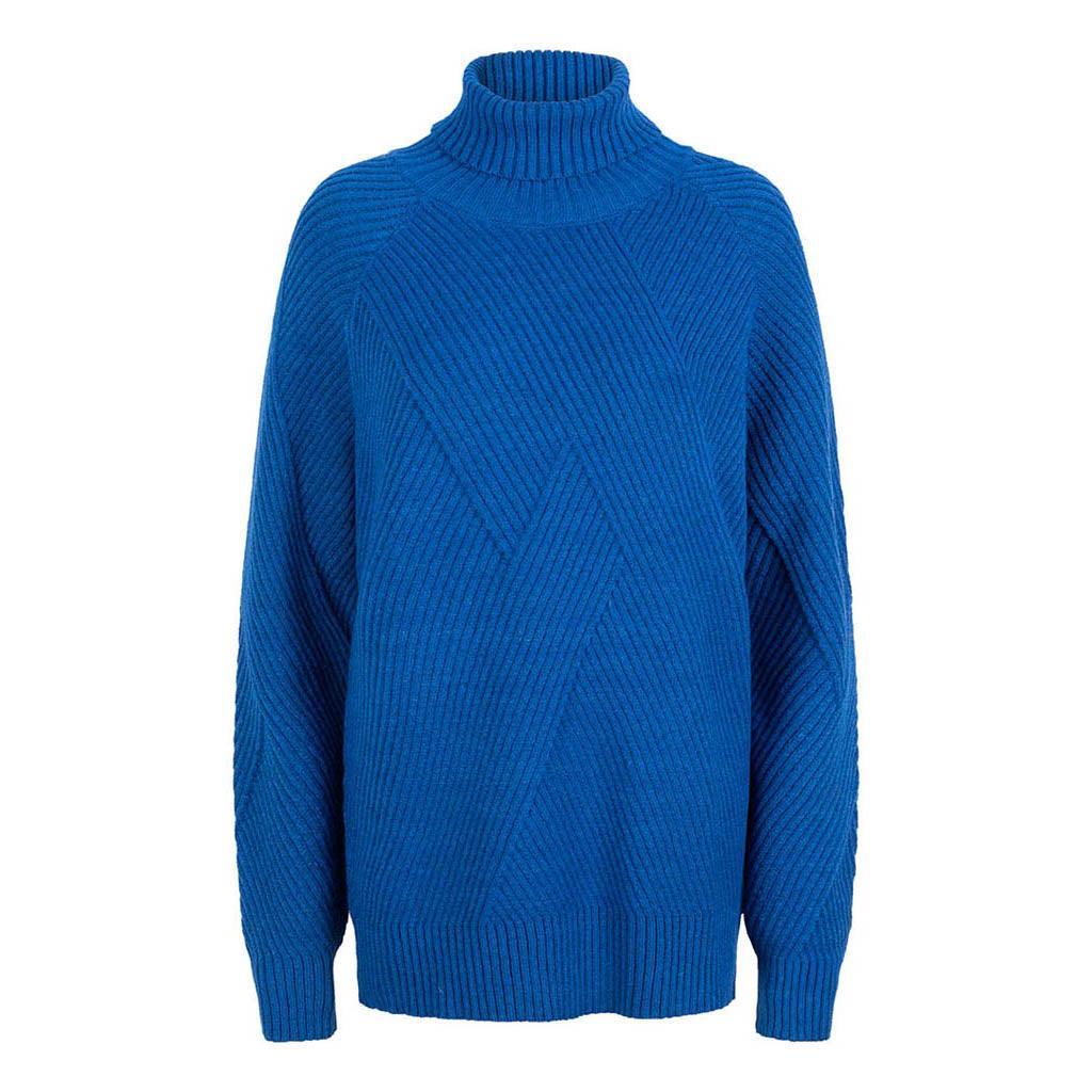 Sweater Fancy Knit Blue