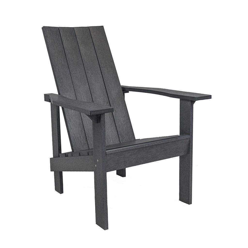 Revamp your outdoor seating with this timeless, modern Canadian chair made from recycled plastic. Measuring 34.5in D x 30in W x 41in H, it offers both style and sustainability.