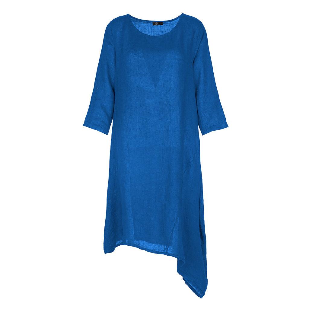 M Italy Dress 3/4 Sleeve Blue China