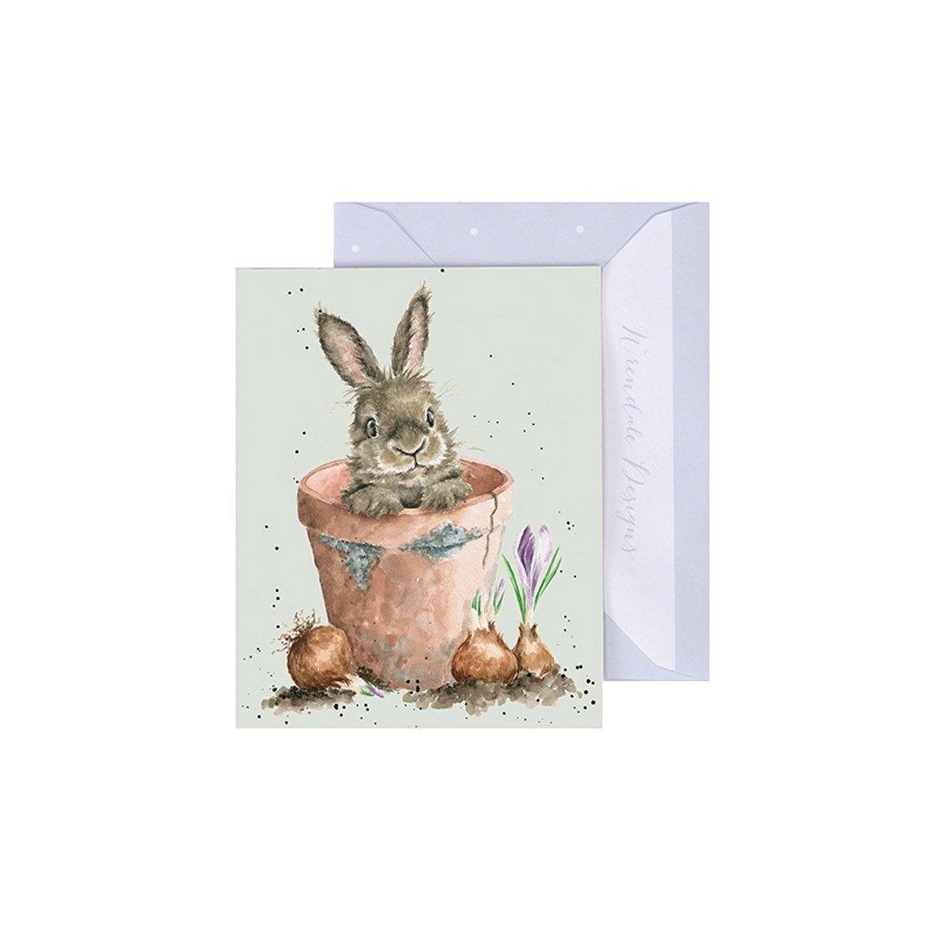 Flower Pot Bunny Gift Card Enclosure