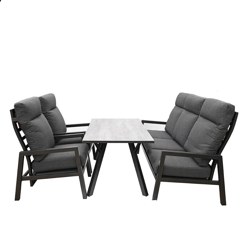 Como Deep Seating Set Anthracite/Dark Grey