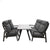 Como Deep Seating Set Anthracite/Dark Grey