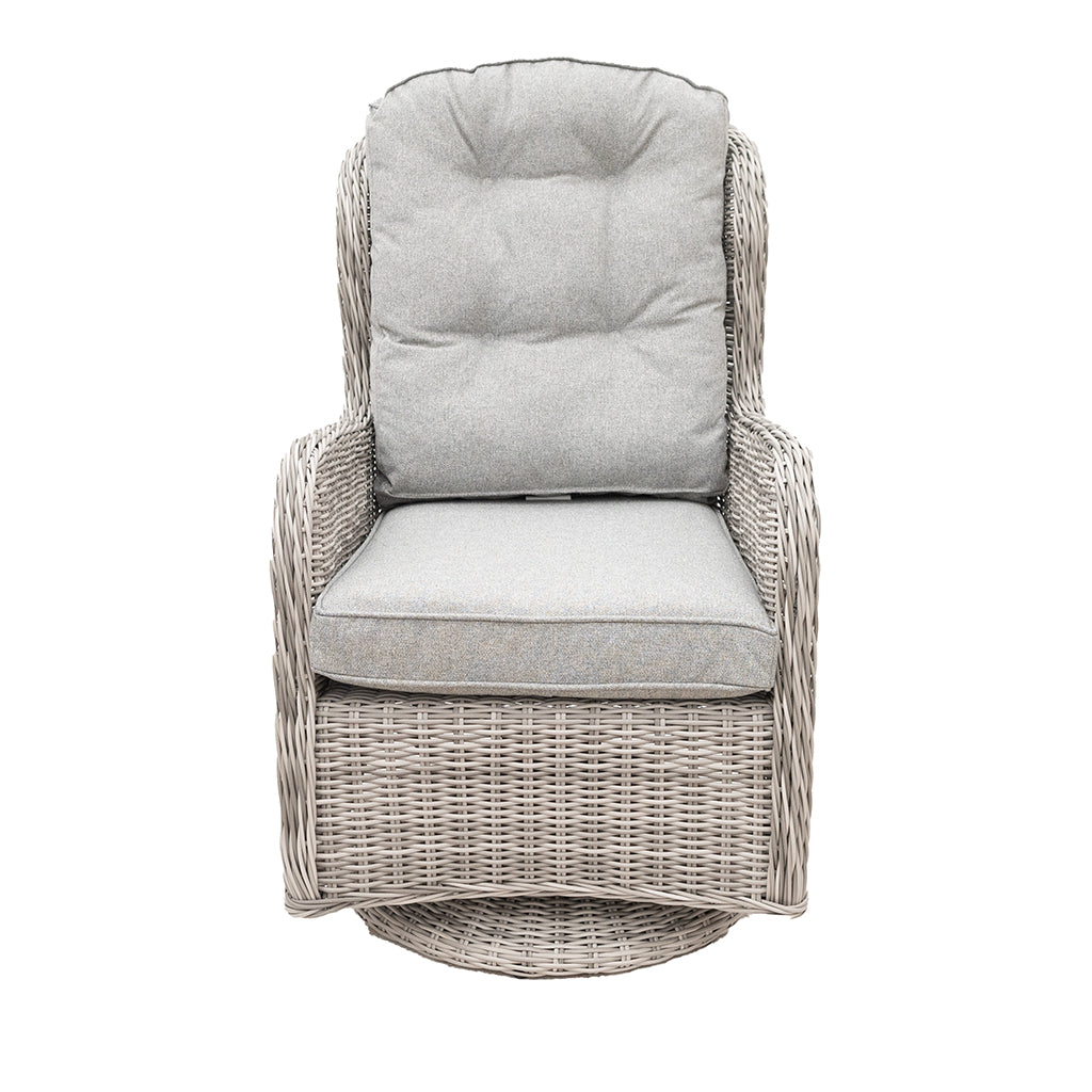 Rio Rocking Chair Set, 3Pc Pearl Grey