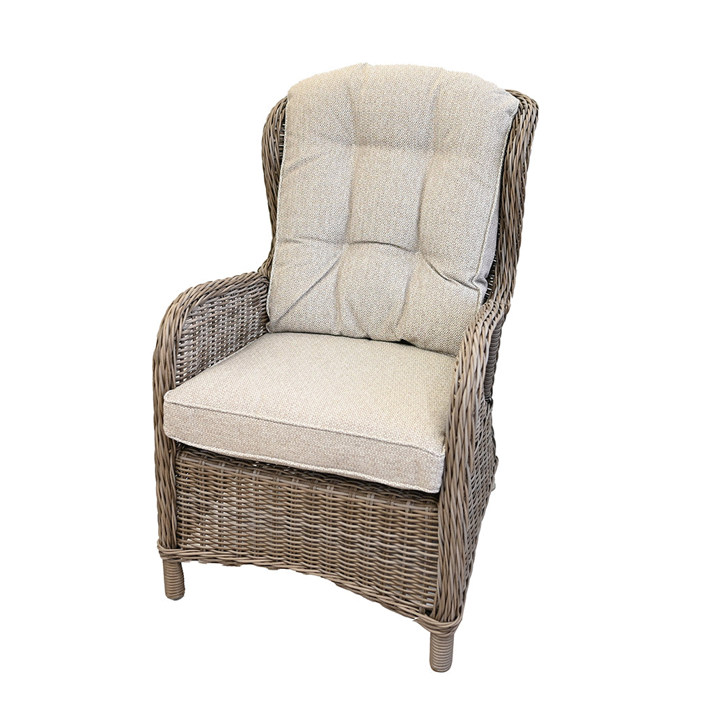 With its sturdy aluminum frame and comfortable Linen cushions, the Rio Reclining Chair in Driftwood offers the perfect combination of durability and relaxation. Measuring at 34.6 inches by 24.8 inches by 40.5 inches, this chair is perfect for enjoying the outdoors in style and comfort.