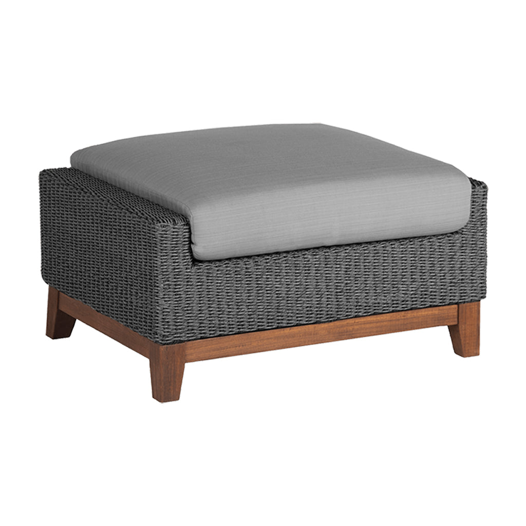 Coral Ottoman with Cushion