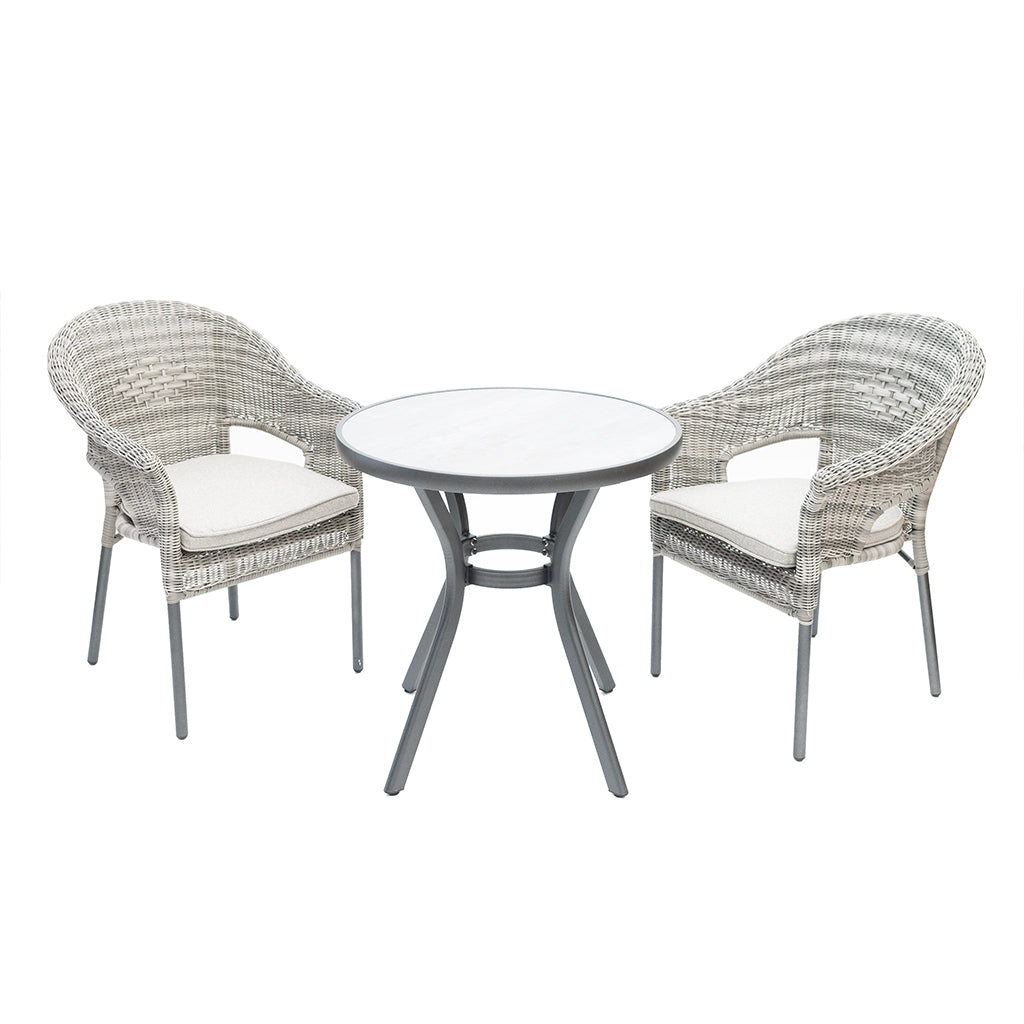 Tea Time Chat Set Pearl Grey