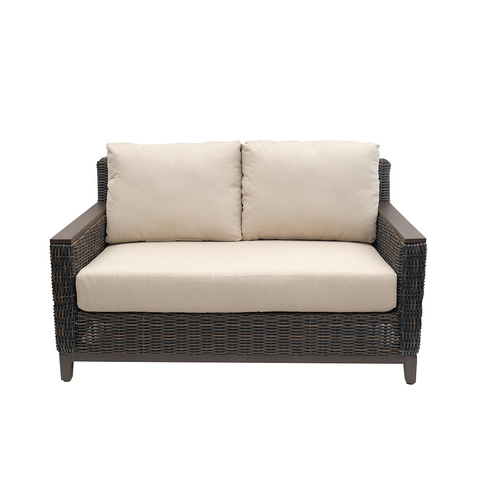 Beno Loveseat with Cushions Roasted Pecan