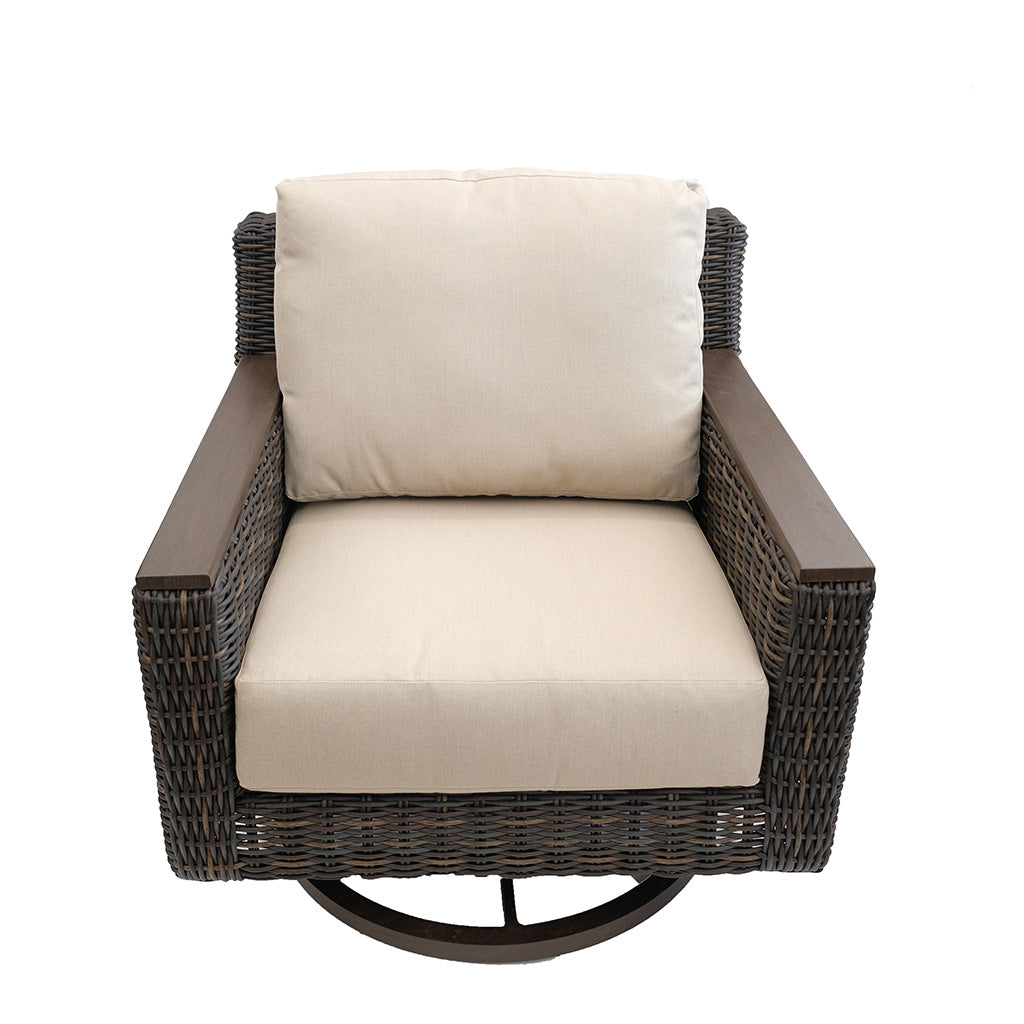 Beno Swivel Rocker with Cushion Roasted Pecan