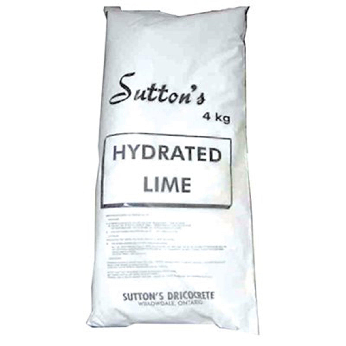 Sutton's Hydrated Lime 4Kg