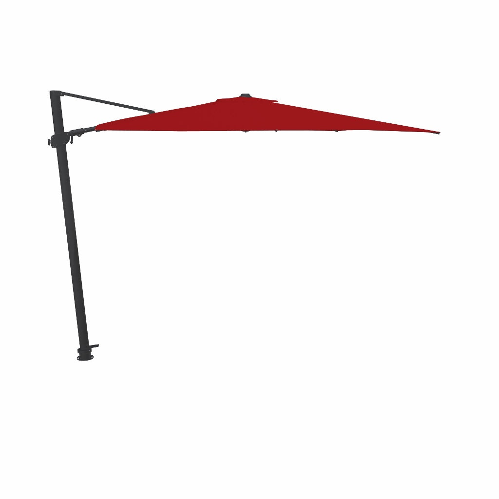10' Square Cantilever Umbrella Red