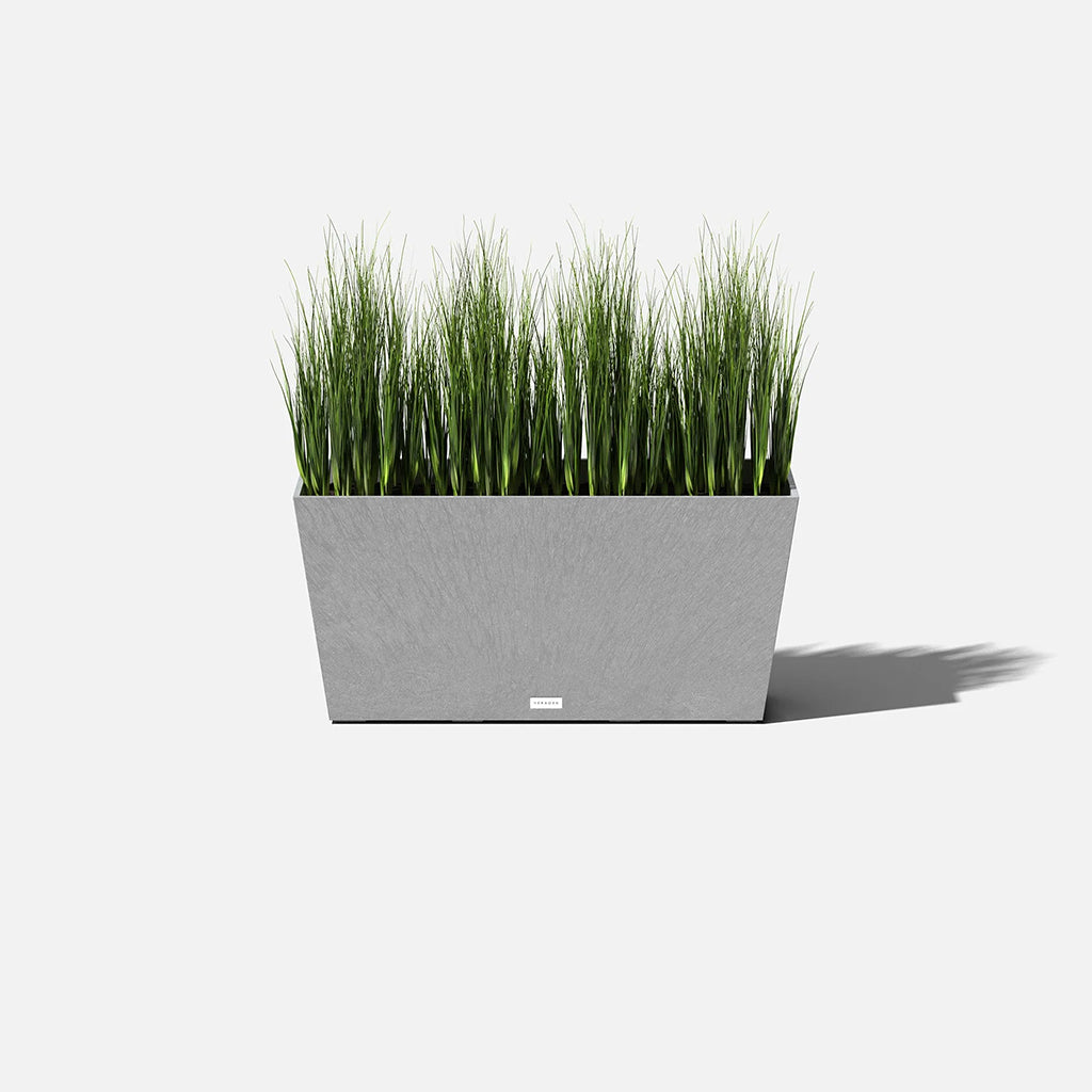 Midori Long Planter 31" Charcoal
