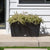 Midori Long Planter 39" Black