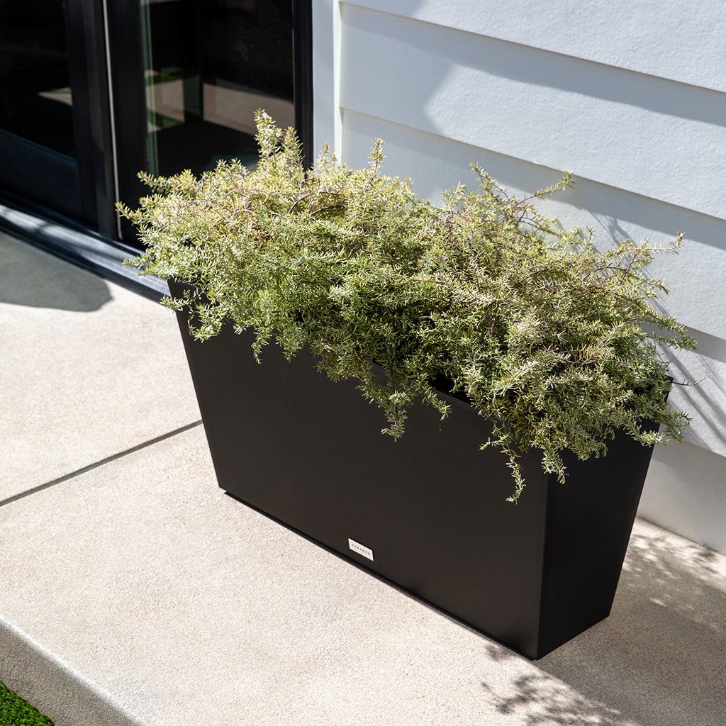 Midori Long Planter 39" Black