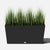 Midori Long Planter 39" Black