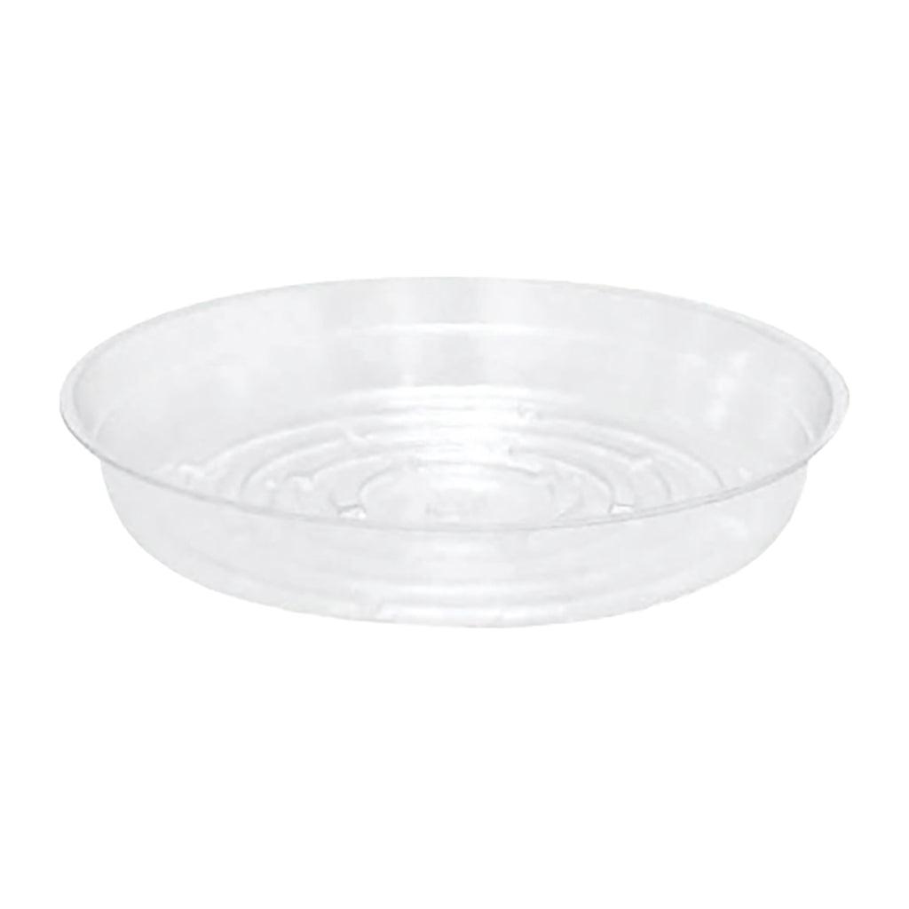 Saucer Clear Round Vinyl 6In