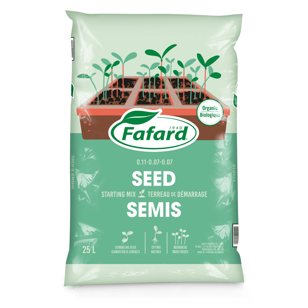 Fafard Agro Mix for Seedling &amp; Sprouts 25L