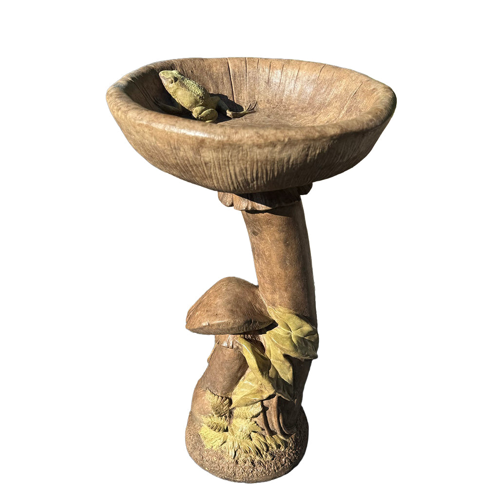 Mushroom Birdbath