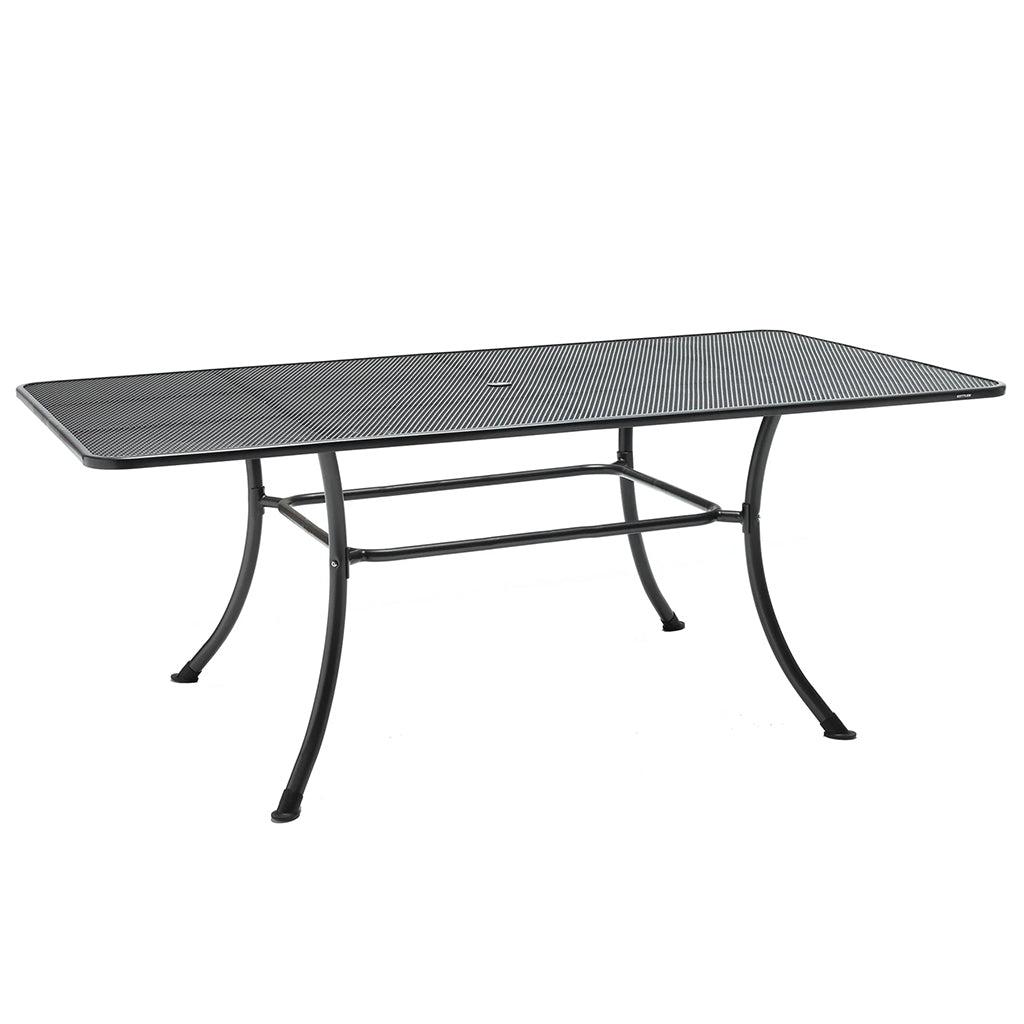 79 X 40 Inch Mesh Rectangular Dining Table Gray