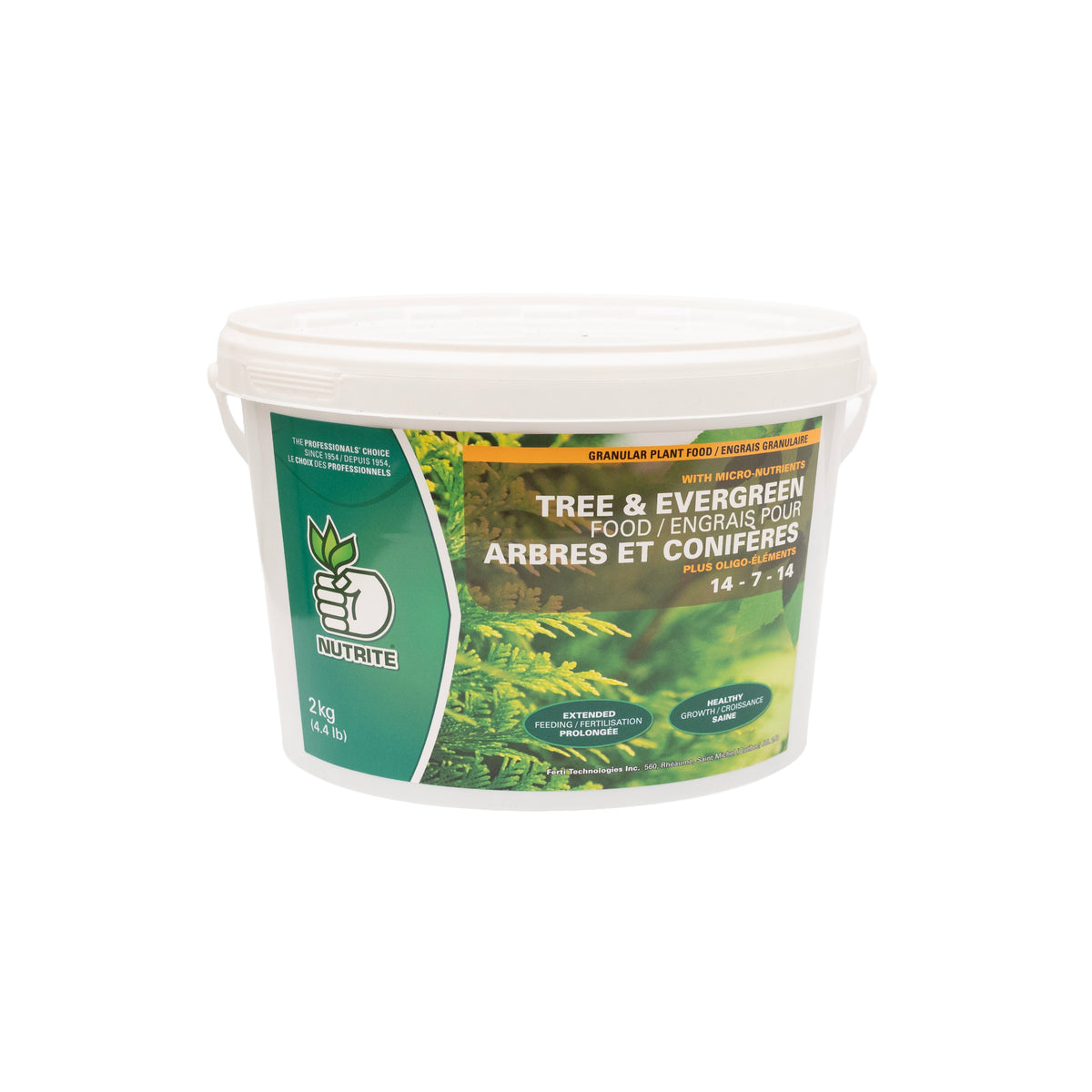 Nutrite® Tree &amp; Evergreen Food 14-7-14 2kg Pail