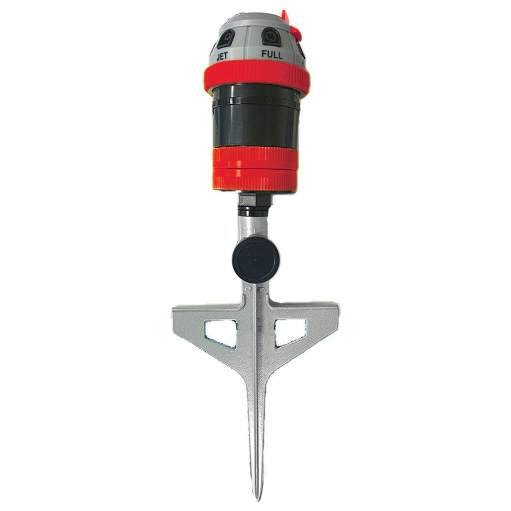 6-Pattern Rotary Sprinkler On Spike Red