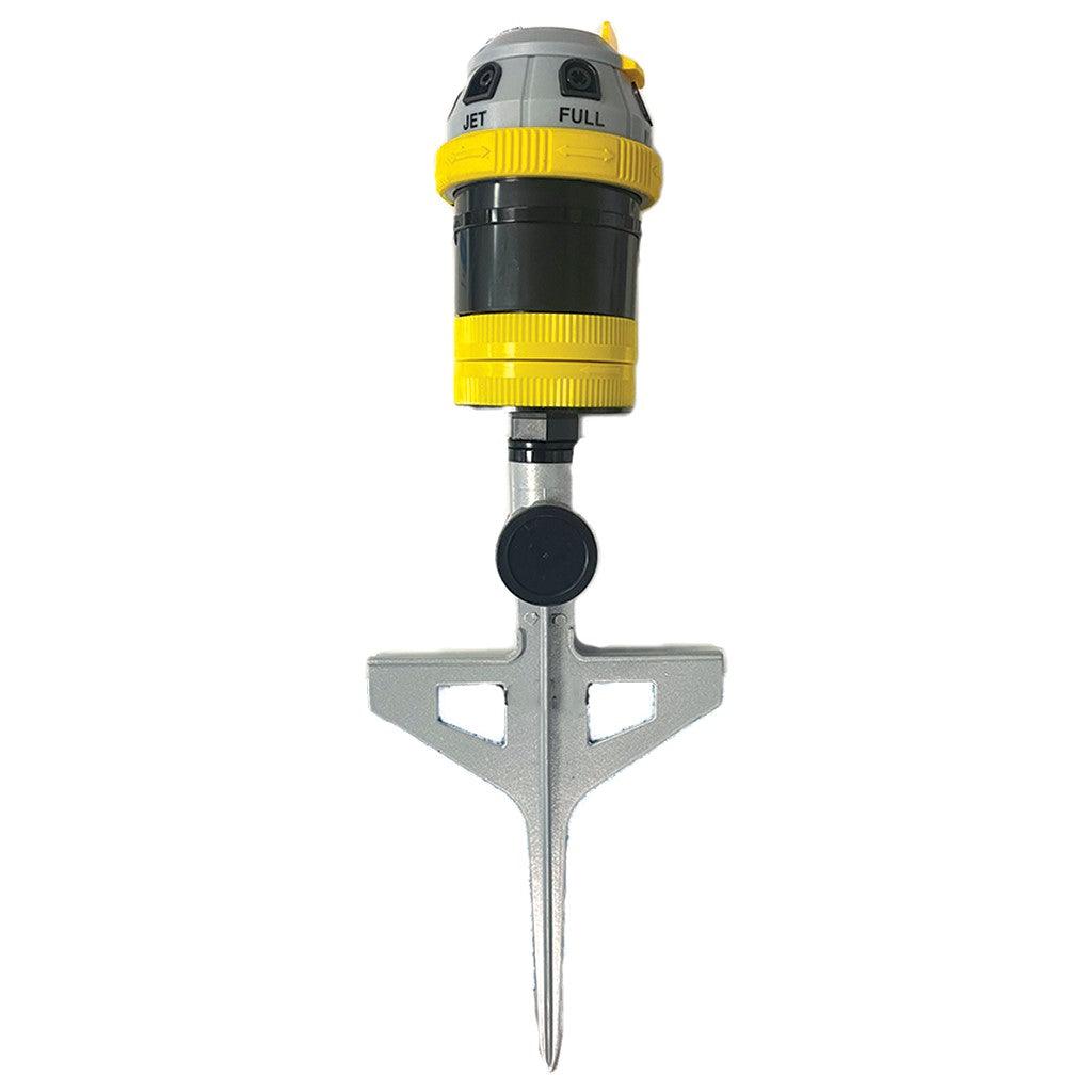 6-Pattern Rotary Sprinkler On Spike Yellow