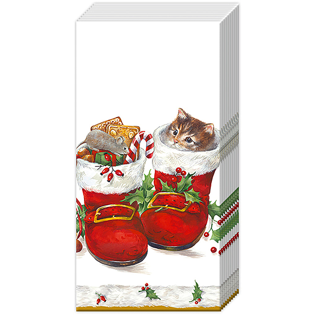 Sweet Christmas Boots- Pocket Tissue