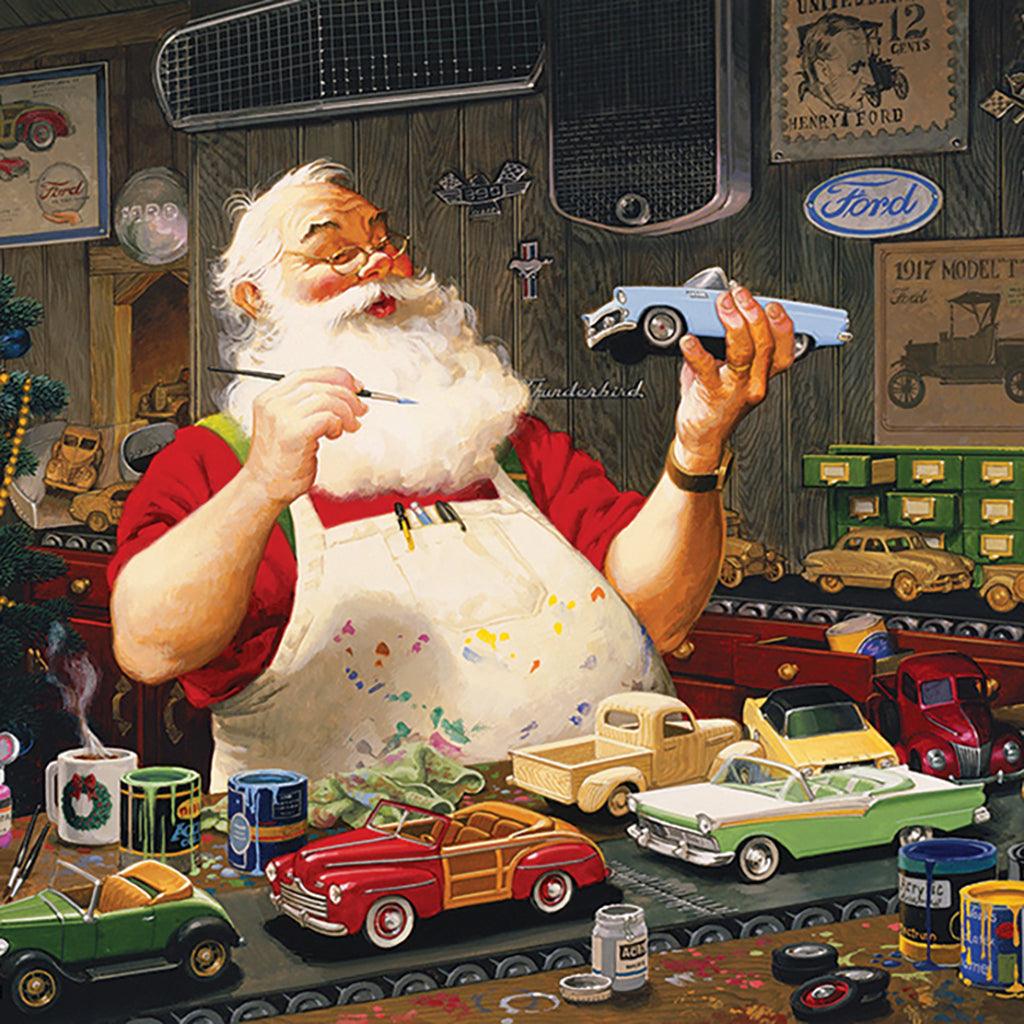 Puzzle Santa Painting Cars 1000pc