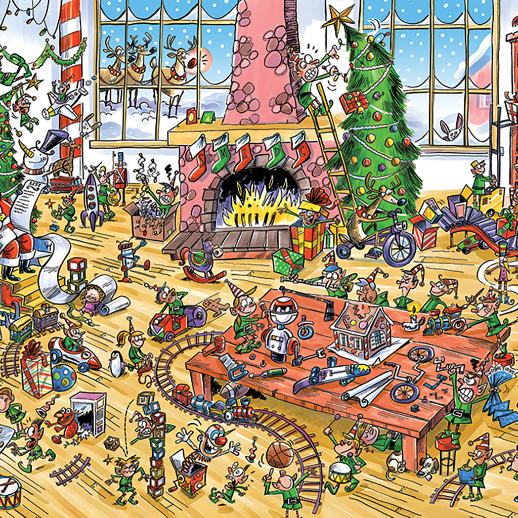 Elves At Work is a fantastic puzzle that will make you giggle as you catch the antics of the elves and toys acting up!