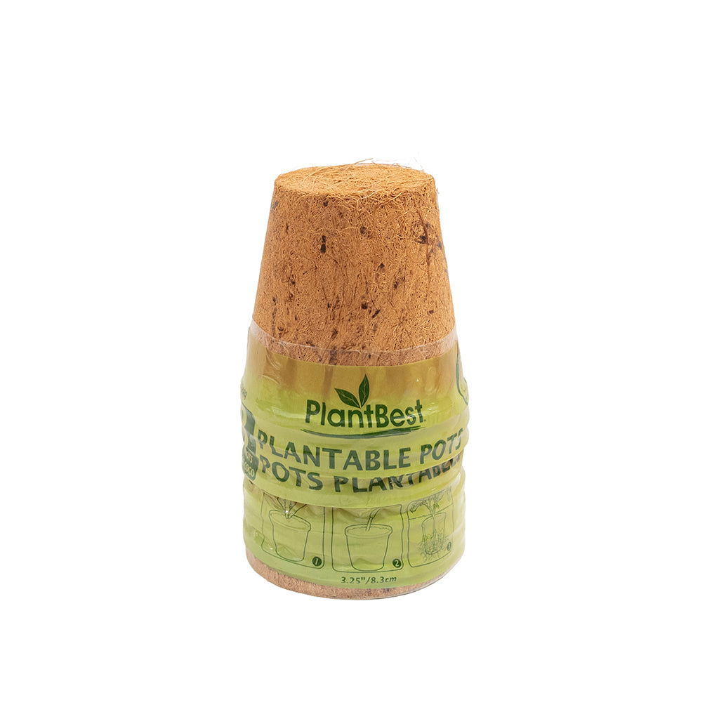 Biodegradable Coconut Coir Pots 3" 8Pk