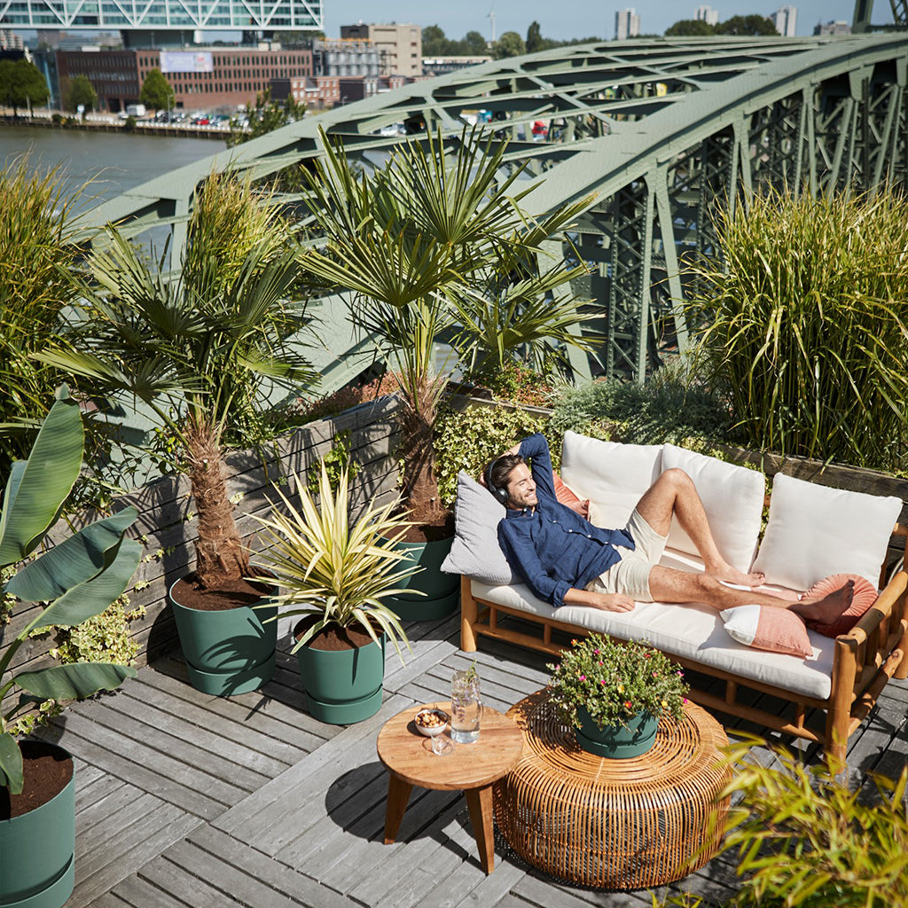 Greenville Round 25Cm Leaf Green