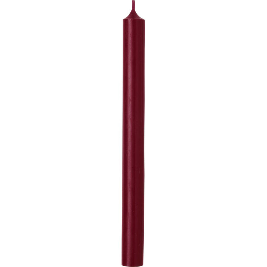 Dinner Candle 10 inch Red Plum