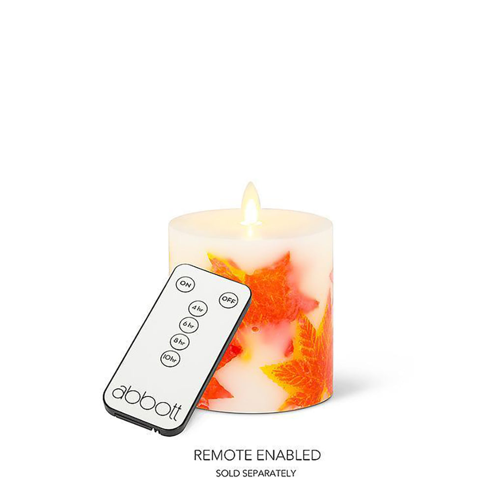 Reallite Maple Leaf Candle 3.5x4.5"