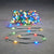 Transform your outdoor space into a vibrant and festive wonderland with our Outdoor LED String in Multicolor. This 24.5-foot string features 100 brilliant LED lights that dazzle with a multitude of colors, creating a playful and joyful atmosphere. The lights come with a convenient timer and 8 different functions, allowing you to customize the display to suit any occasion. 