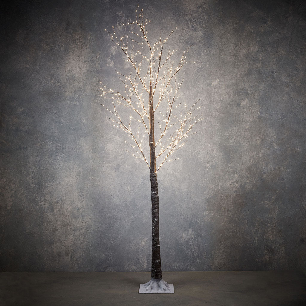Outdoor Brown Tree LED Classic White