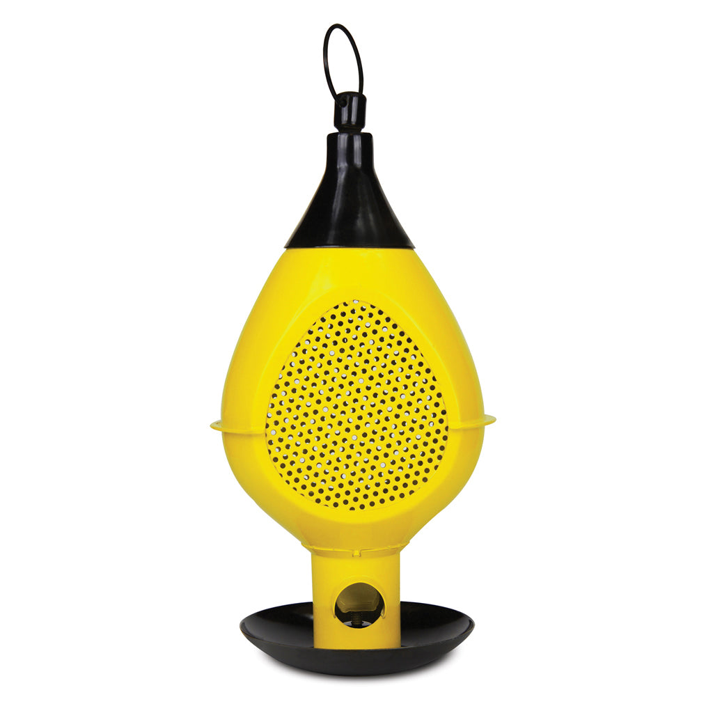 Raindrop Finch Feeder Yellow