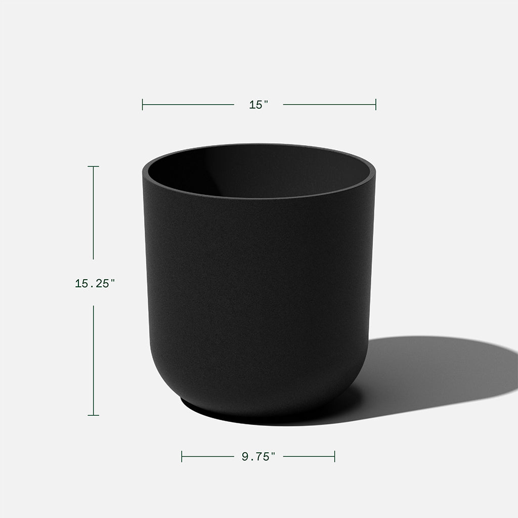 Kona Planter 15" Black