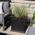 Brixton Cube Planter 19" Black